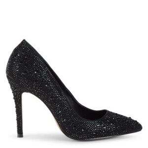 Charles By Charles David Black Embellished Heels